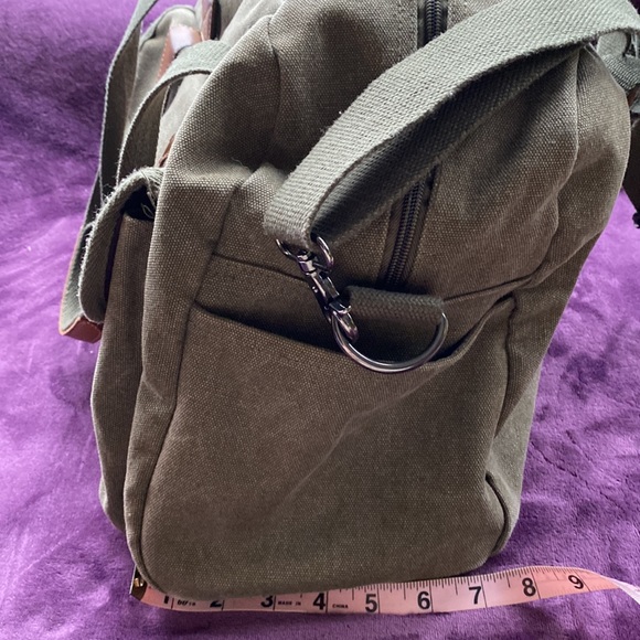 Canvas Travel Bag, crossbody personal size item - Picture 8 of 8